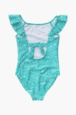 Snapper Rock Spearmint Spot Flutter Swimsuit -Deals New Girls Wear Store spearmint spot flutter swimsuit 5 mint