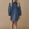 Girls Dress Louis Louise Twist - Blue Denim