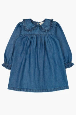 Girls Dress Louis Louise Twist - Blue Denim -Deals New Girls Wear Store twist blue denim 5 blue denim