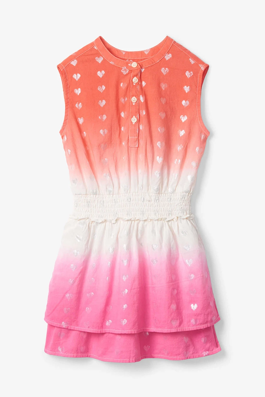 Girls Dress Hatley Two Tone Hearts 2 Girls Dress Hatley Two Tone Hearts - Image 2