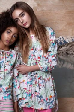 Paper Wings Wild Horses Girls Dress